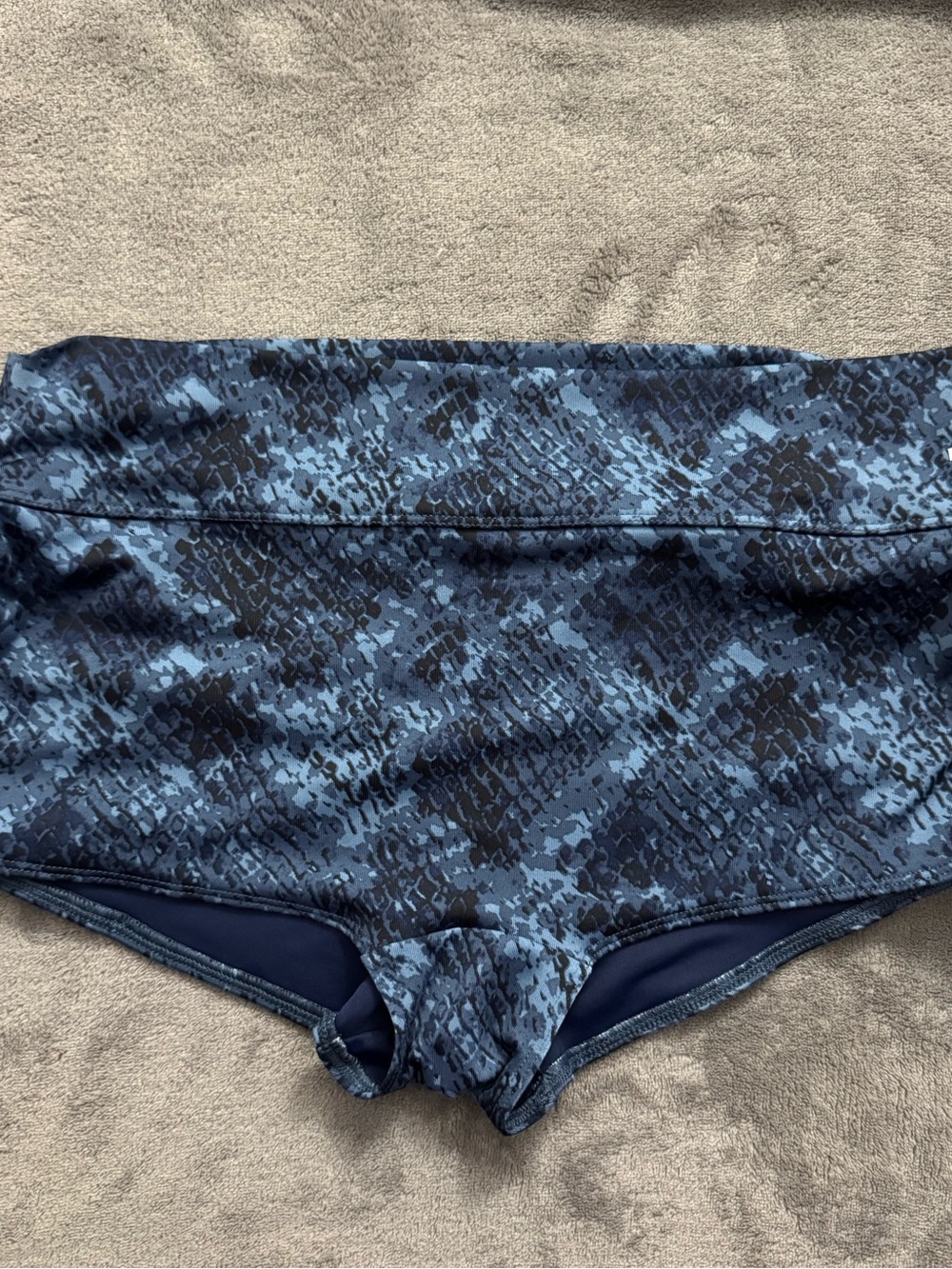 PINK Victoria's Secret Blue Camo Bike Shorts